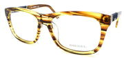 1-Diesel DL4077 038 Men's Eyeglasses Frames 54-16-145 Striped Havana / Blue Denim-664689613069-IKSpecs