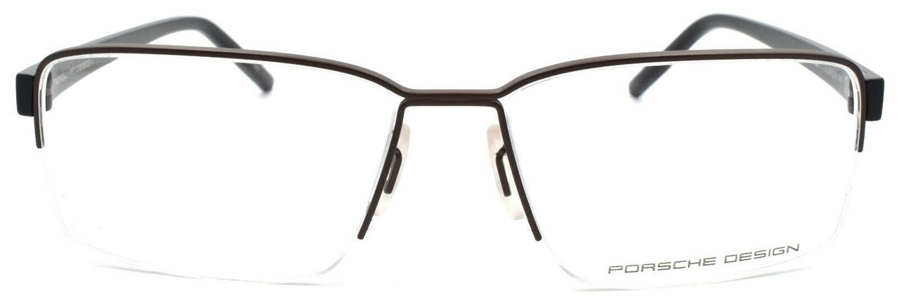 2-Porsche Design P8351 C Men's Eyeglasses Frames Half-rim 54-15-140 Brown-4046901618285-IKSpecs