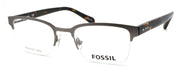 1-Fossil FOS 7005 KJ1 Men's Eyeglasses Frames Half-rim 50-20-150 Dark Ruthenium-762753986023-IKSpecs