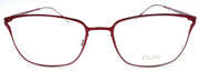 2-Airlock 5003 604 Women's Eyeglasses Frames Titanium 53-18-140 Burgundy-886895451406-IKSpecs