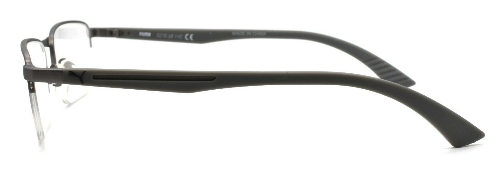 3-PUMA PU0020O 003 Men's Eyeglasses Frames Half-rim 52-18-140 Ruthenium / Grey-889652001821-IKSpecs