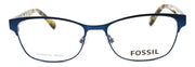 2-Fossil FOS 7007 PJP Women's Eyeglasses Frames 52-16-140 Blue + CASE-762753985248-IKSpecs