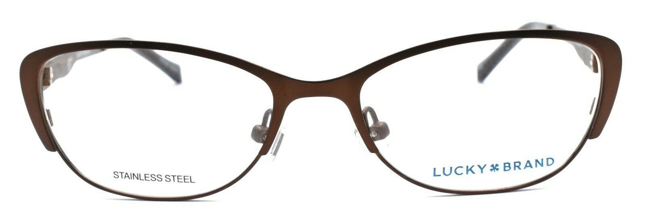 2-LUCKY BRAND D704 Kids Girls Eyeglasses Frames 47-15-130 Brown-751286282221-IKSpecs