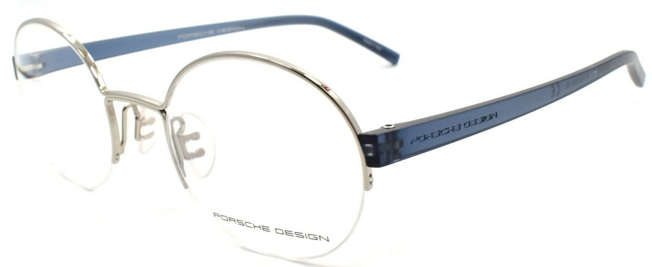 1-Porsche Design P8350 B Eyeglasses Frames Half-rim Round 50-22-145 Palladium-4046901617547-IKSpecs