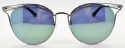 2-McQ Alexander McQueen MQ0102S 002 Women's Sunglasses Cateye Ruthenium / Mirrored-889652108674-IKSpecs