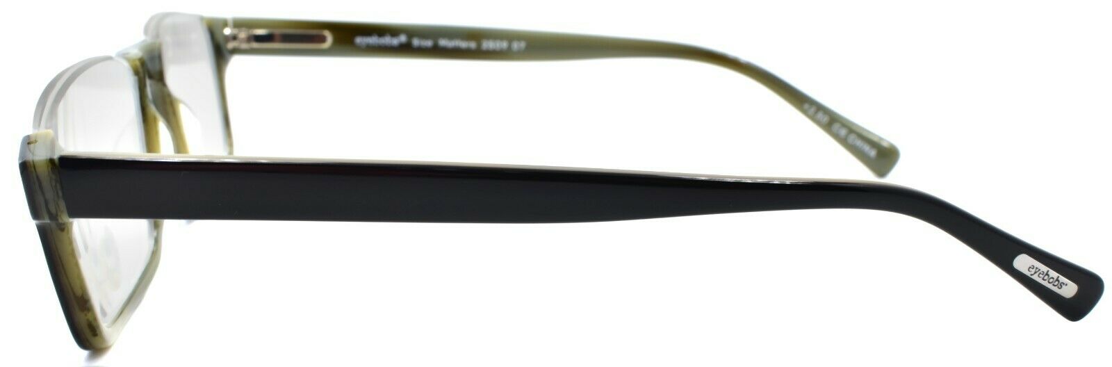 3-Eyebobs Size Matters 2509 07 Men's Reading Glasses Semi-Rimless Black Horn +1.50-842754109642-IKSpecs