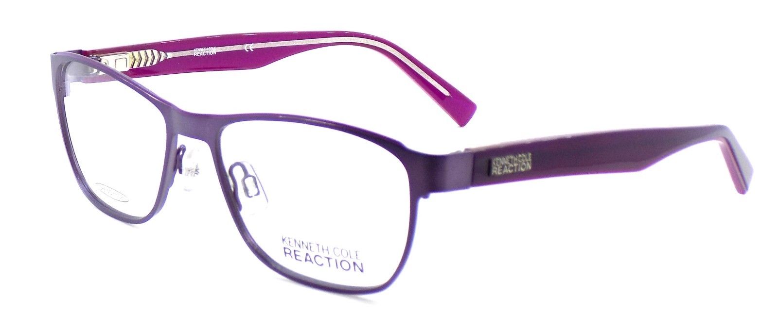 1-Kenneth Cole REACTION KC0768 082 Women's Eyeglasses 53-16-135 Matte Violet +CASE-664689662050-IKSpecs