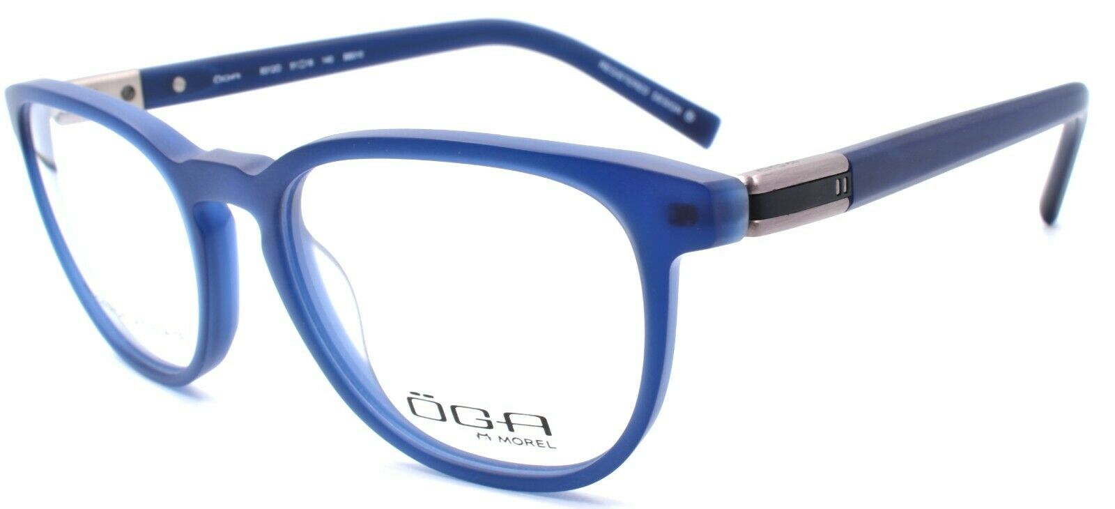 1-OGA by Morel 8312O BB010 Men's Eyeglasses Frames 51-18-140 Blue-3604770905649-IKSpecs