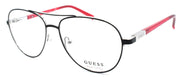 1-GUESS GU3029 005 Eye Candy Eyeglasses Frames Aviator 53-14-135 Black / Red-664689990771-IKSpecs