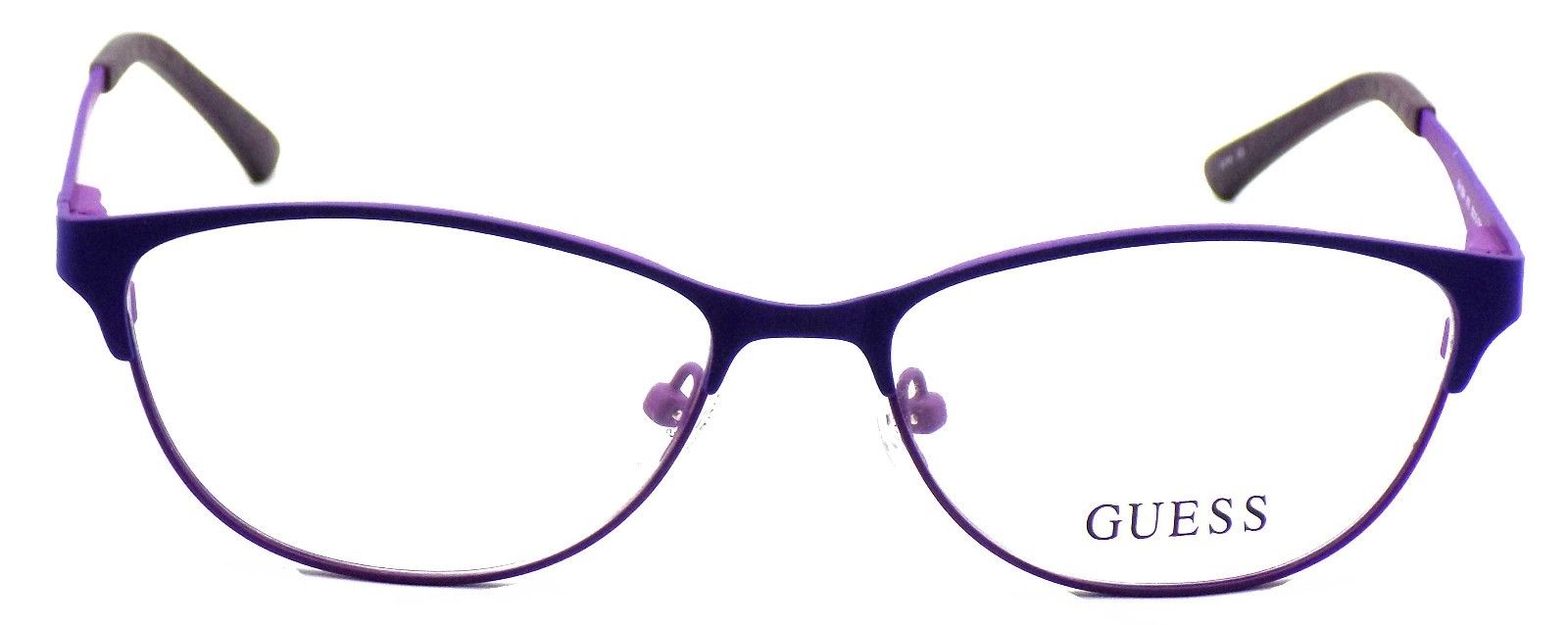 2-GUESS GU2504 079 Women's Eyeglasses Frames 53-15-135 Matte Lilac + CASE-664689697632-IKSpecs