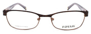 2-Fossil Libby 0DC7 Women's Eyeglasses Frames 52-17-135 Demi Brown-716737385753-IKSpecs