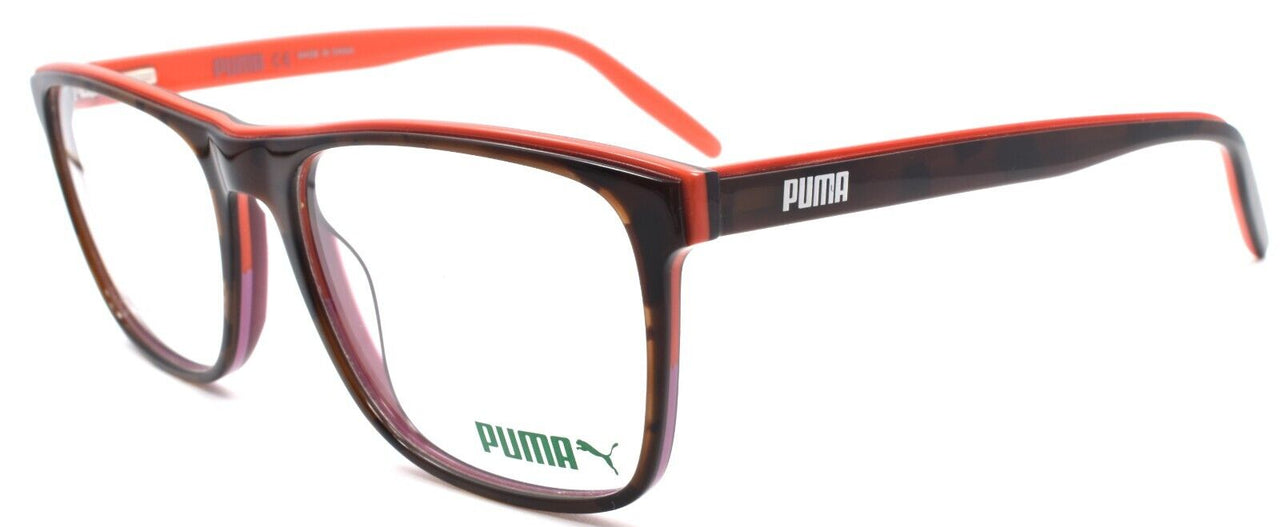 1-PUMA PU0239O 004 Men's Eyeglasses Frames 55-18-145 Brown Havana / Red-889652221205-IKSpecs