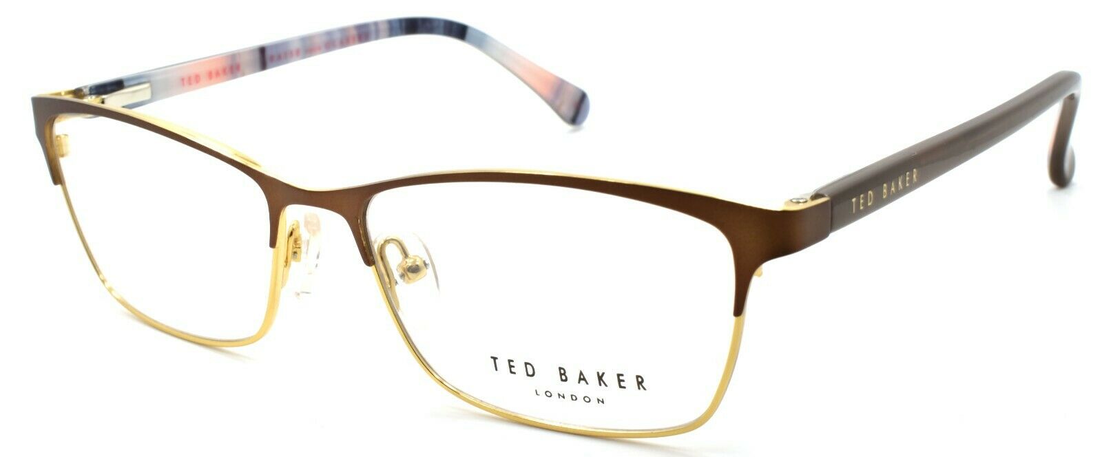 1-Ted Baker Luna 2231 176 Women's Eyeglasses Frames 53-15-135 Brown / Gold-4894327181230-IKSpecs