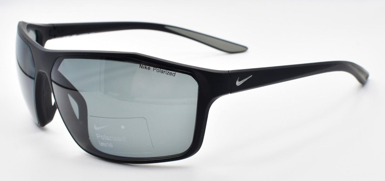 Nike Windstorm P CW4671 010 Sunglasses Wraparound Matte Black / Gray Polarized