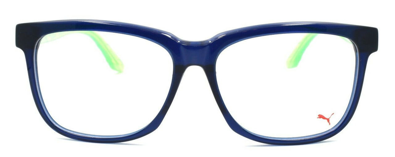 2-PUMA PU0051OA 004 Unisex Eyeglasses Frames 56-15-140 Blue / Green + CASE-889652015941-IKSpecs