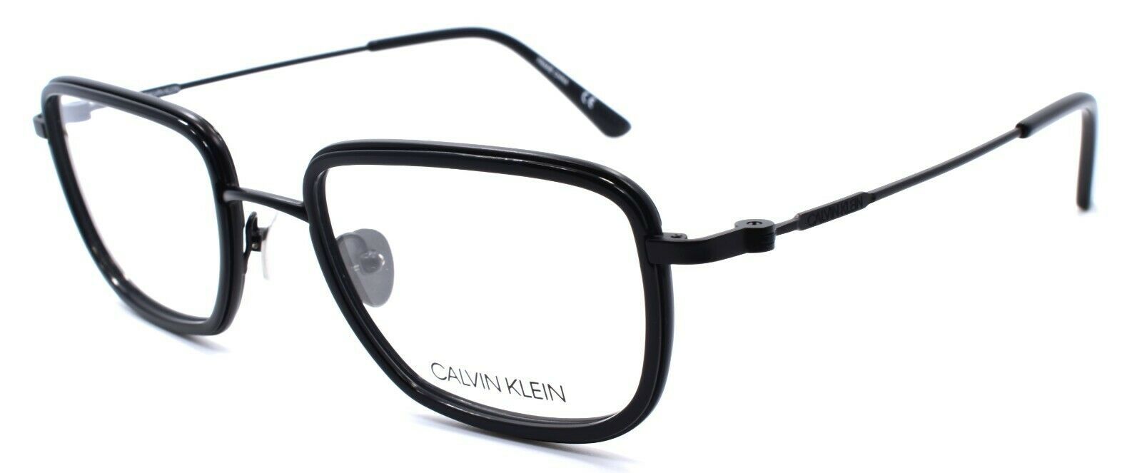 1-Calvin Klein CK20107 001 Men's Eyeglasses Frames Titanium 54-21-145 Black-883901125825-IKSpecs