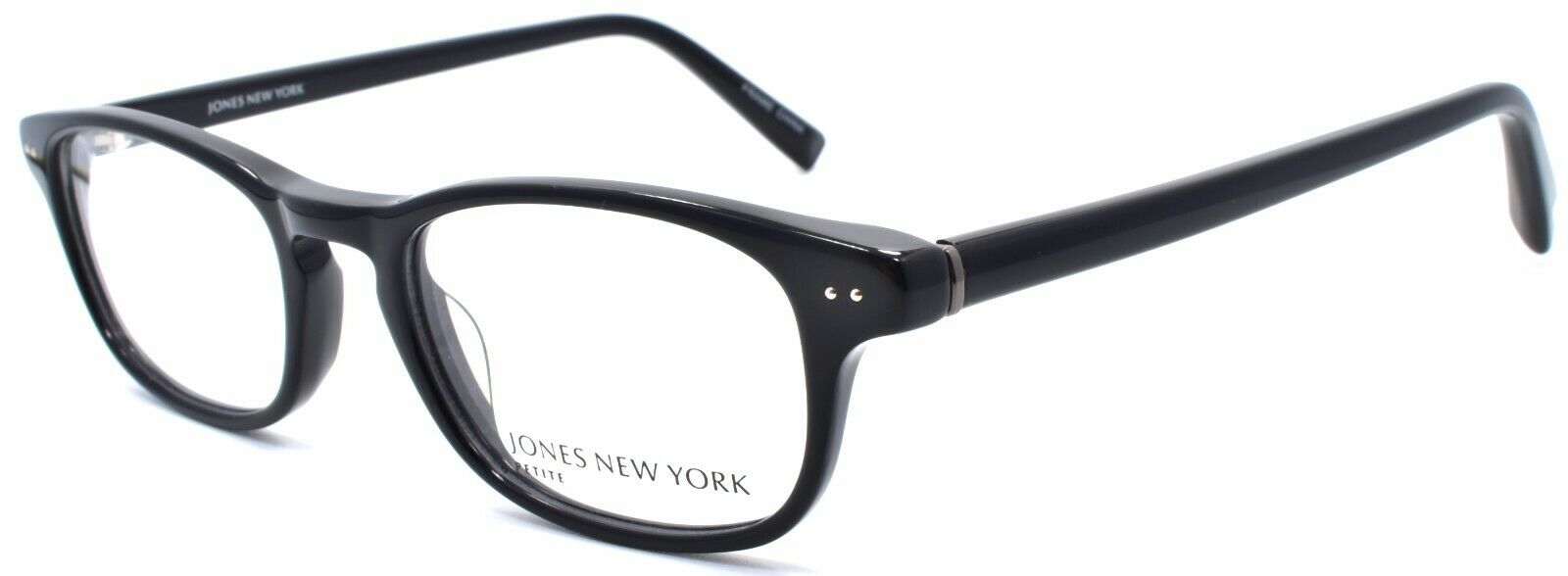 1-Jones New York JNY J222 Women's Eyeglasses Frames Petite 46-17-135 Black-751286257038-IKSpecs