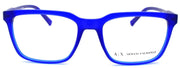 2-Armani Exchange AX3045 8183 Men's Eyeglasses Frames 55-18-140 Matte Navy Blue-8053672749588-IKSpecs