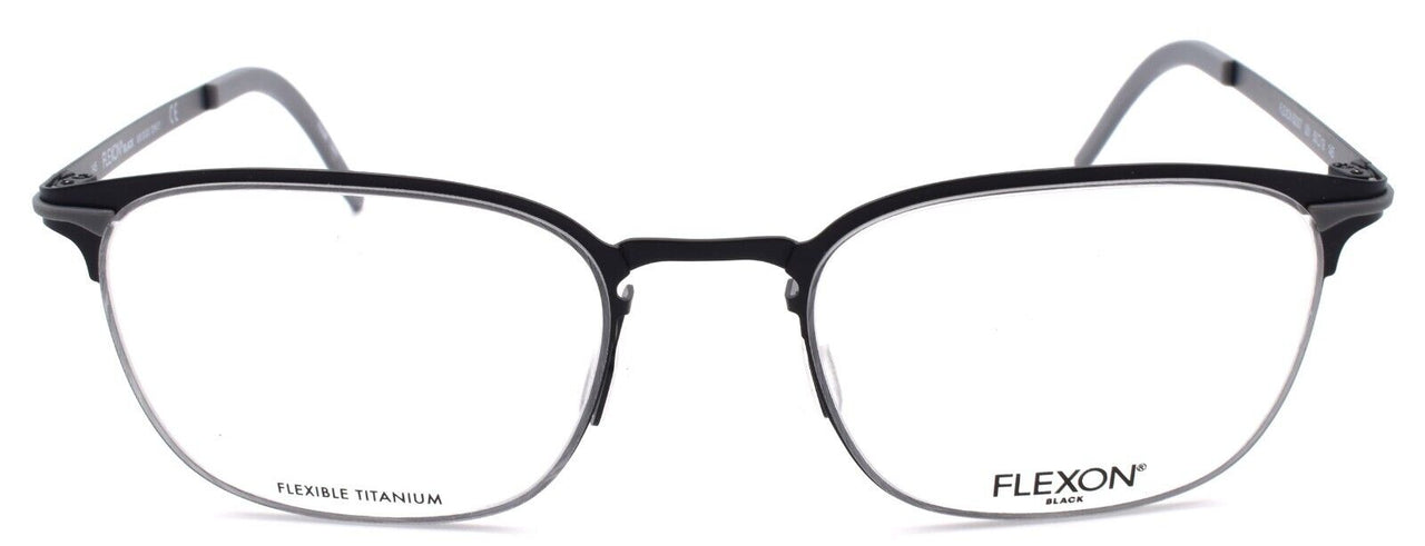 2-Flexon B2007 001 Men's Eyeglasses Black 50-19-145 Flexible Titanium-883900206723-IKSpecs