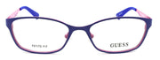 2-GUESS GU2563 091 Women's Eyeglasses Frames Petite 49-16-135 Matte Blue-664689787852-IKSpecs
