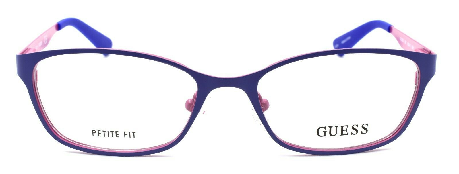 2-GUESS GU2563 091 Women's Eyeglasses Frames Petite 49-16-135 Matte Blue-664689787852-IKSpecs