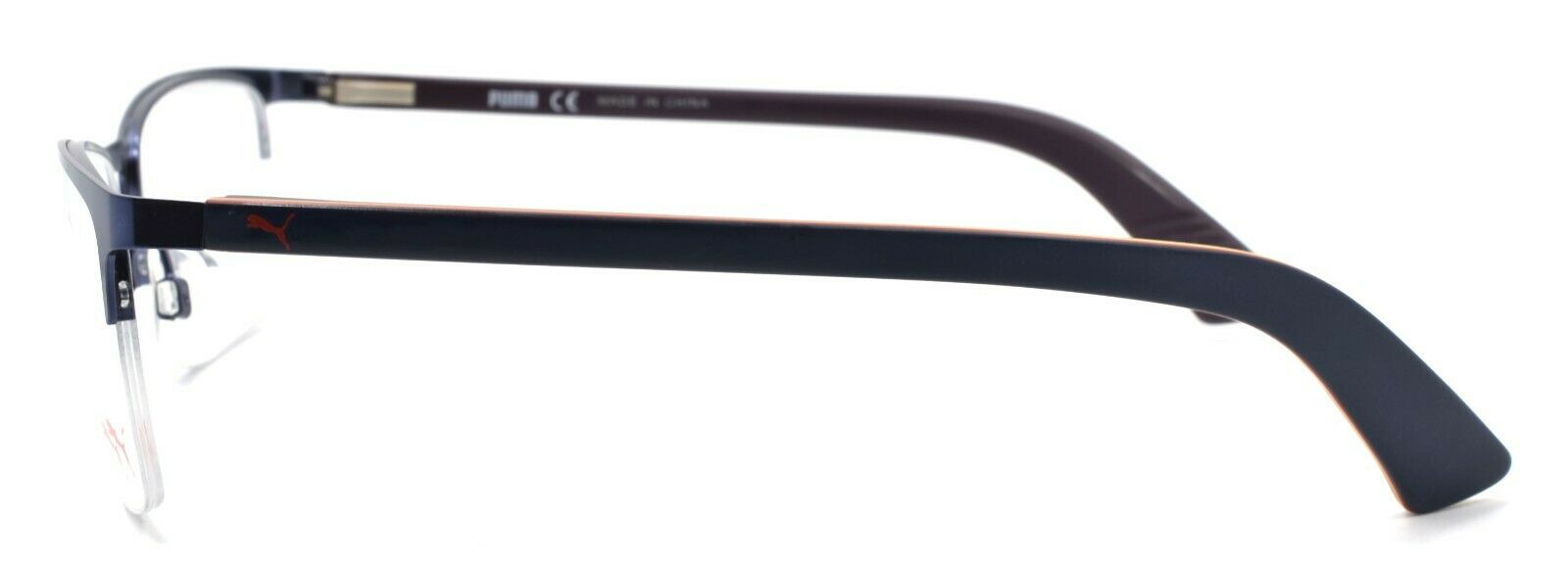 3-PUMA PU0028O 002 Men's Eyeglasses Frames Half-rim 54-18-140 Blue-889652002538-IKSpecs