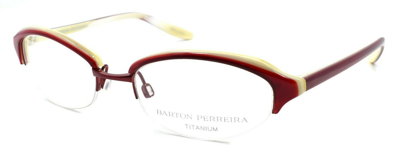 Barton Perreira Sylvia Women's Eyeglasses Frames 49-18-135 Red Velvet / Ruby