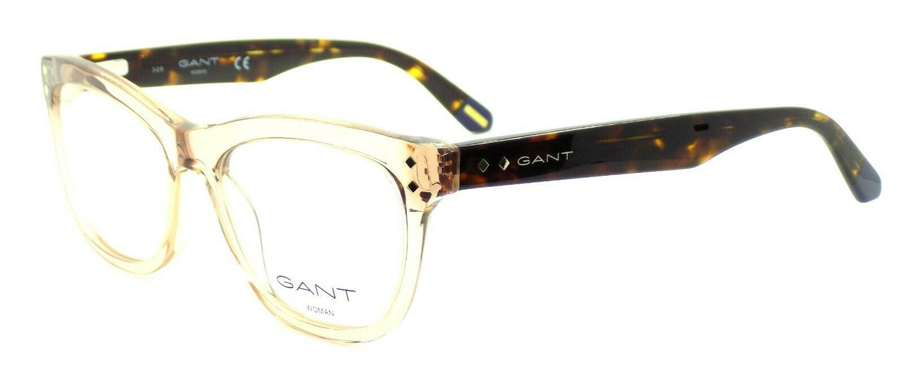 1-GANT GA4074 045 Women's Eyeglasses Frames 54-18-135 Shiny Light Brown + CASE-664689875573-IKSpecs