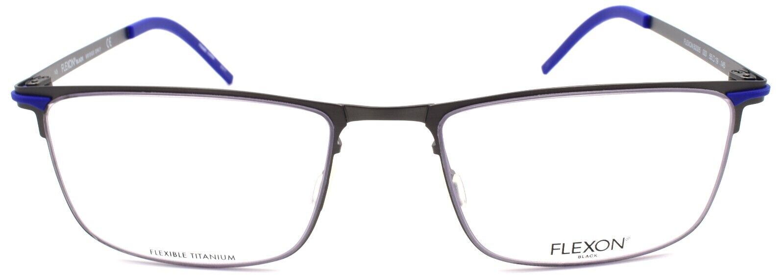 2-Flexon B2005 033 Men's Eyeglasses Frames Gunmetal 55-19-145 Flexible Titanium-883900204538-IKSpecs