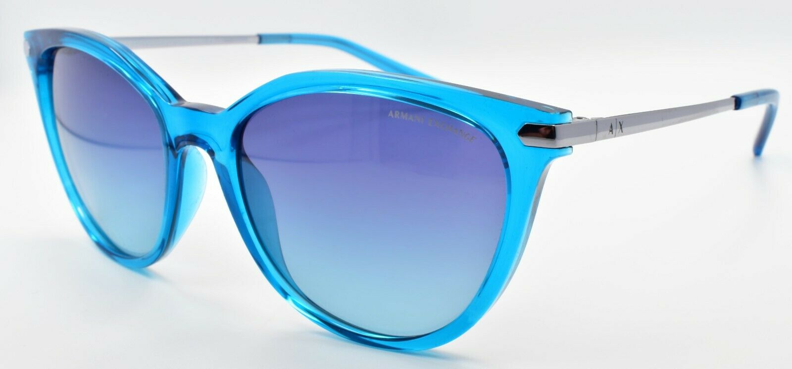 1-Armani Exchange AX4107S 82374S Women's Sunglasses Light Blue / Azure Gradient-8056597424264-IKSpecs
