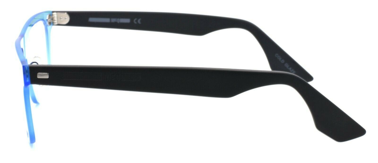 3-McQ Alexander McQueen MQ0025O 002 Unisex Eyeglasses Frame 53-17-145 Blue / Black-889652010724-IKSpecs