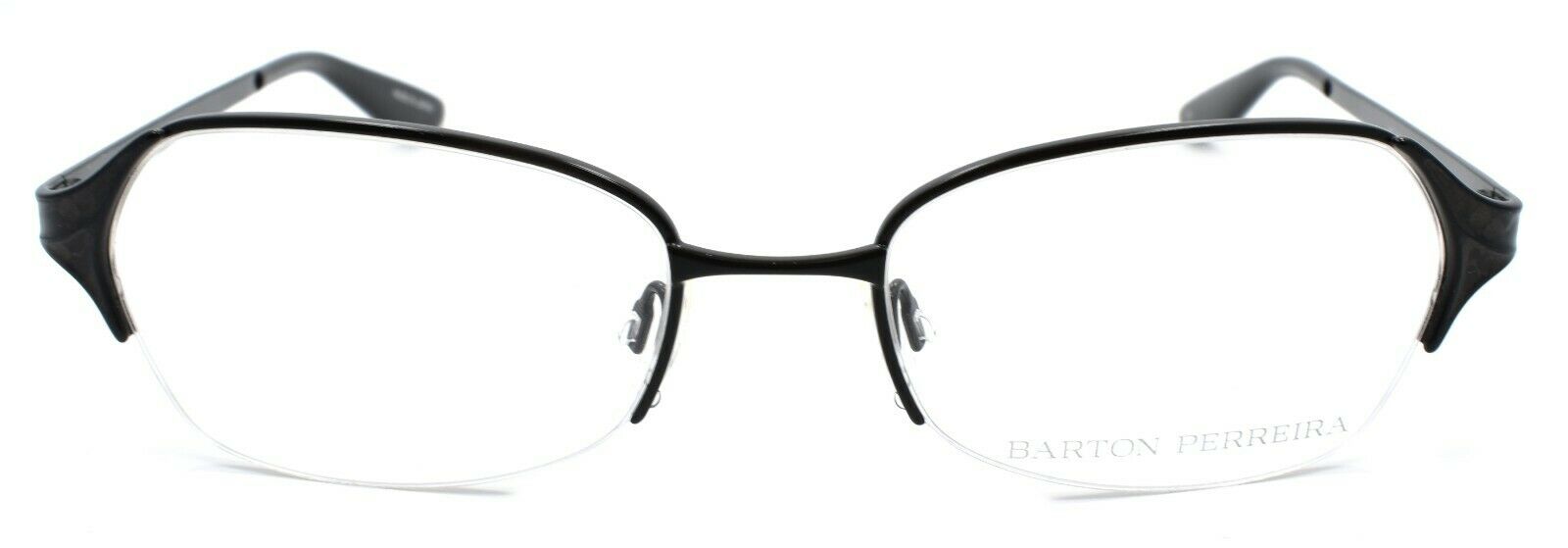 2-Barton Perreira Valera Women's Eyeglasses Half-rim 50-18-135 Black / Snake-672263039907-IKSpecs