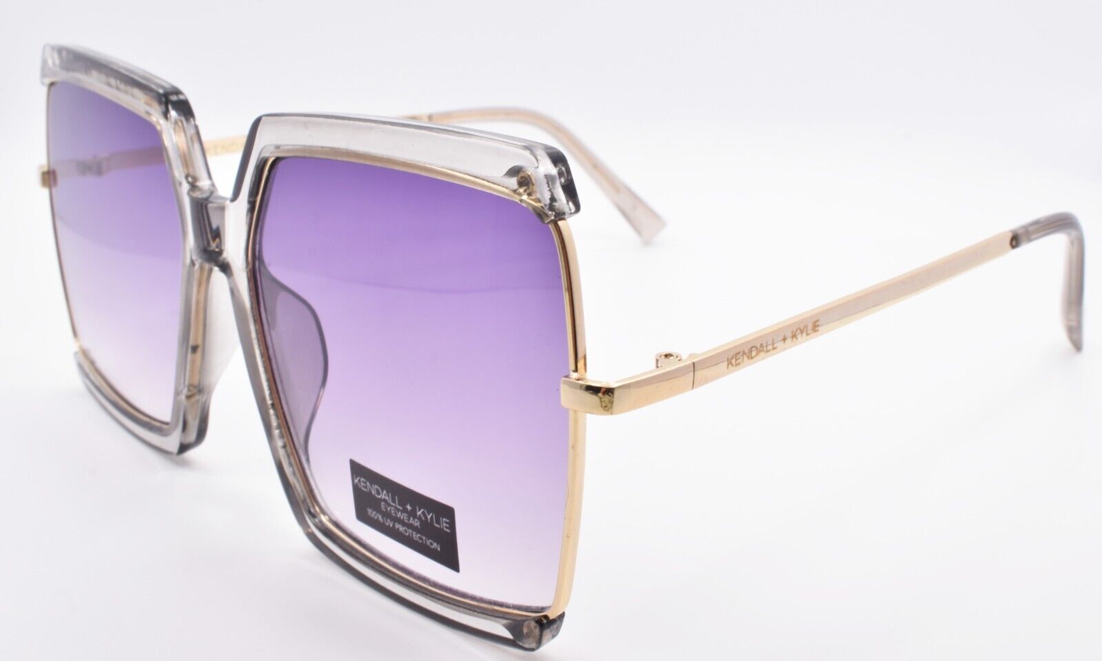 1-Kendall + Kylie Kendra KK5138 035 Women's Sunglasses Square Crystal / Smoke-800414549511-IKSpecs