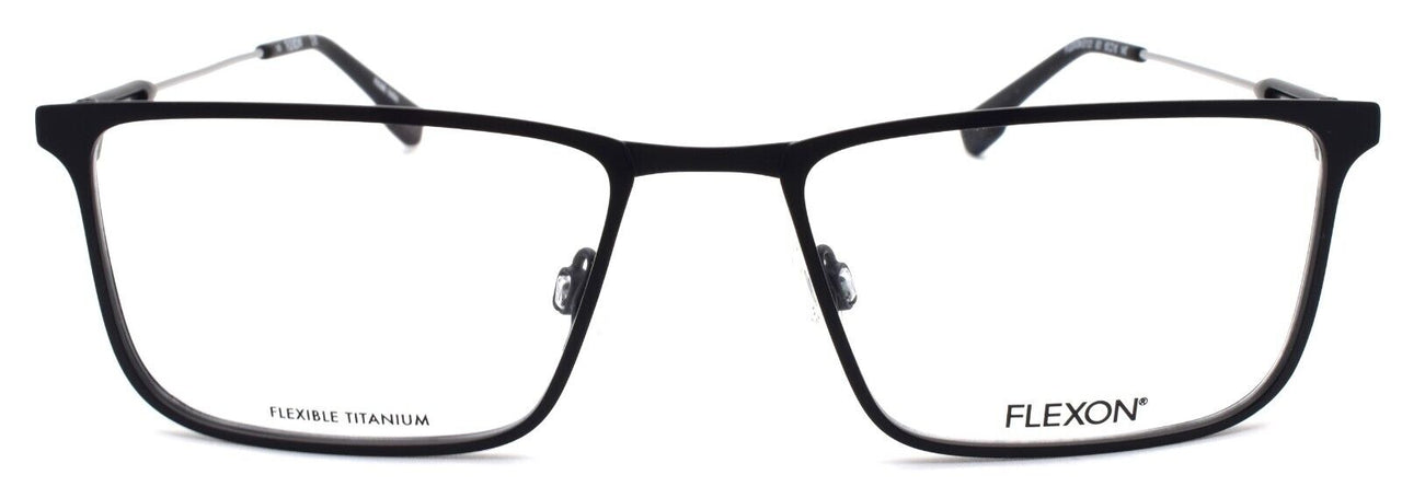 2-Flexon E1121 001 Men's Eyeglasses Frames Black 55-18-145 Flexible Titanium-883900205184-IKSpecs