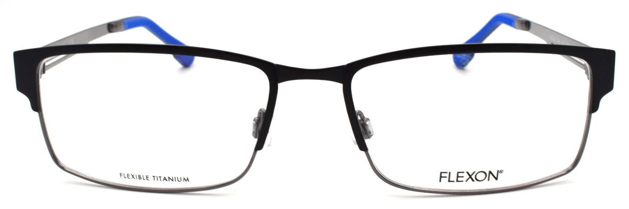 2-Flexon E1048 001 Men's Eyeglasses Frames Black 57-17-145 Flexible Titanium-883900203036-IKSpecs