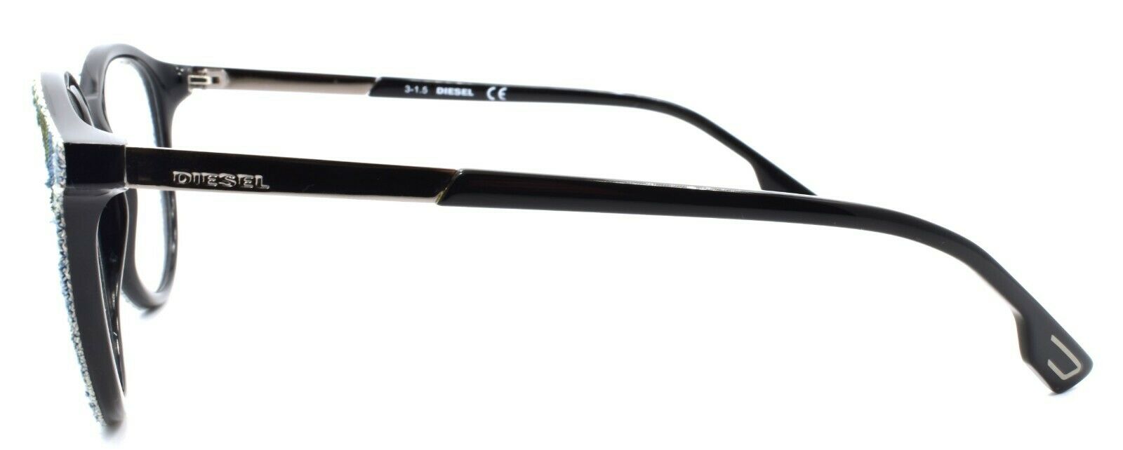 3-Diesel DL5117 098 Unisex Eyeglasses Frames 52-17-145 Green Blue Camo Denim-664689647064-IKSpecs