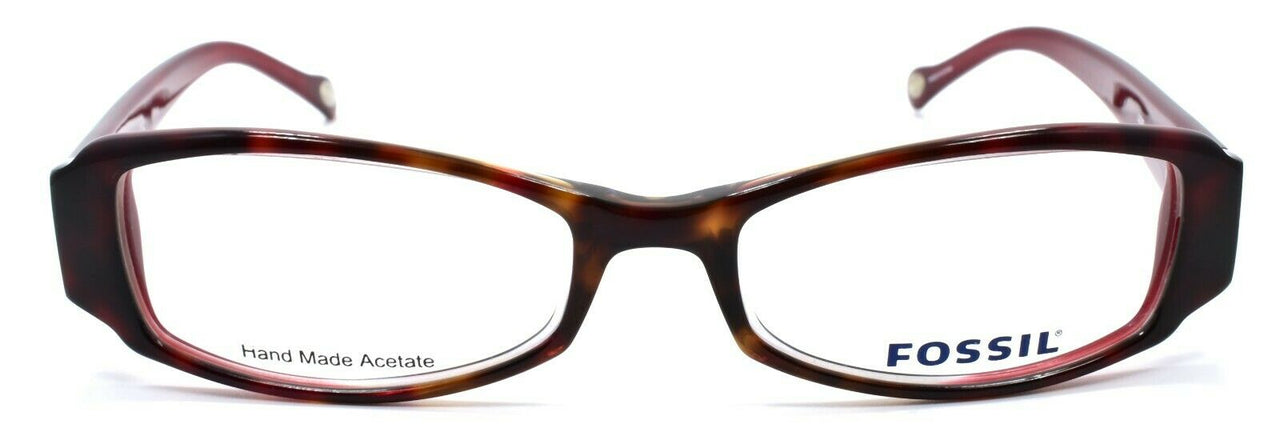 2-Fossil Lizzie FM8 Women's Eyeglasses Frames 51-17-135 Dark Tortoise-716737238028-IKSpecs