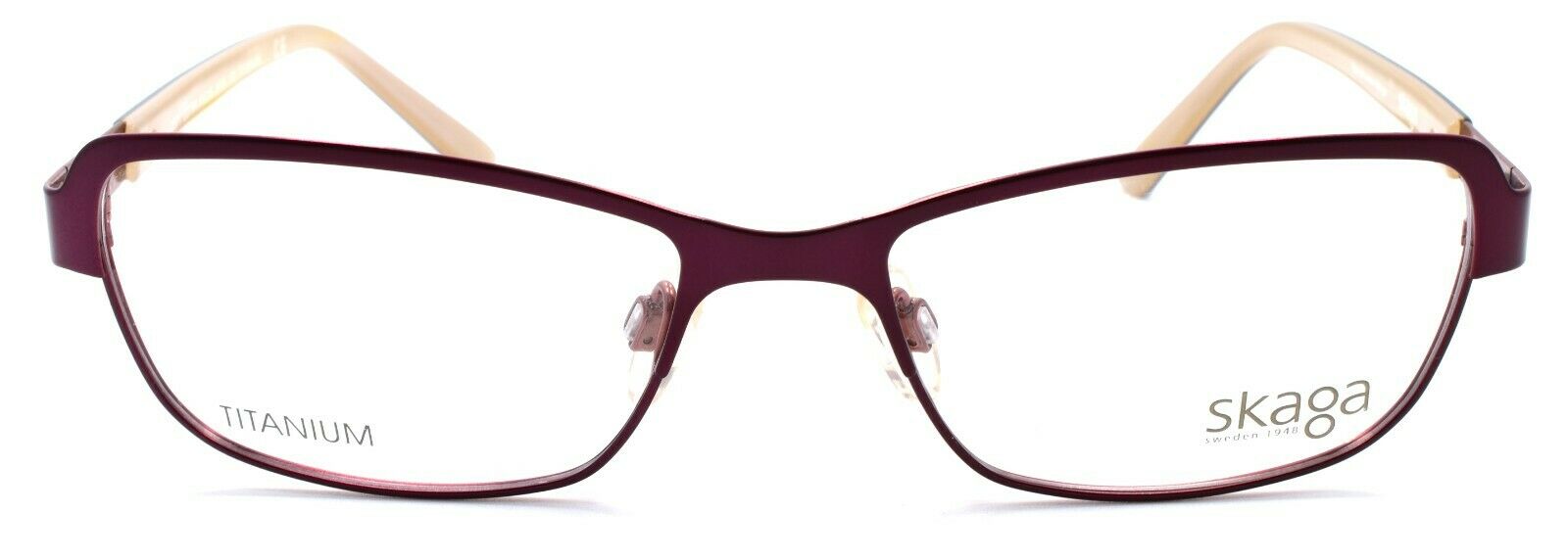 2-Skaga 3871 Lotta 5405 Women's Eyeglasses Frames TITANIUM 51-16-130 Burgundy-IKSpecs