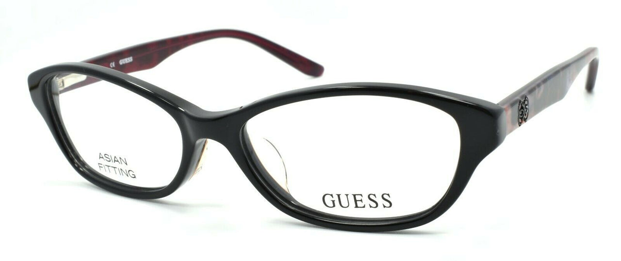 1-GUESS GUA2417 BLK Women's Eyeglasses Frames Asian Fit 52-15-135 Black-715583089723-IKSpecs