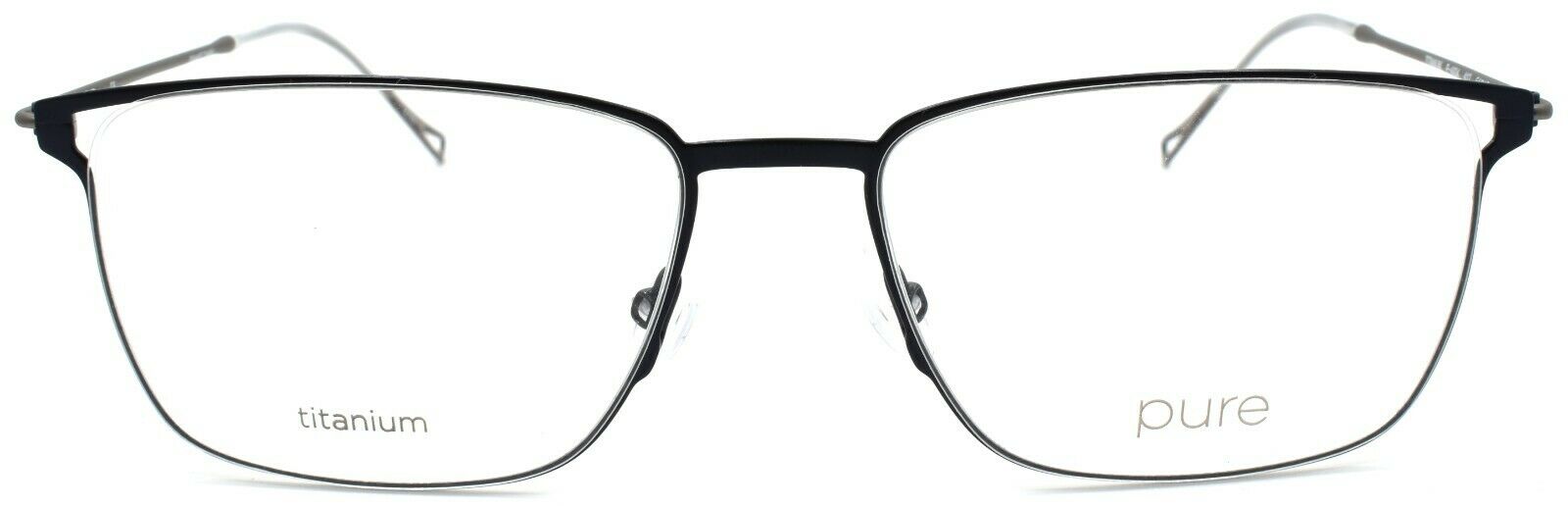 2-Marchon Airlock Pure P-4004 412 Men's Eyeglasses Frames Titanium 54-17-145 Navy-886895473132-IKSpecs