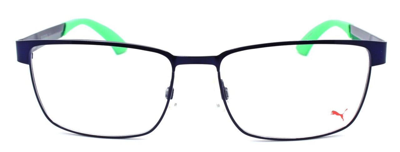 2-PUMA PU0050O 007 Men's Eyeglasses Frames 57-17-140 Blue / Green-889652015835-IKSpecs