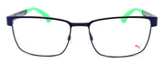 2-PUMA PU0050O 007 Men's Eyeglasses Frames 57-17-140 Blue / Green-889652015835-IKSpecs