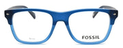 2-Fossil FOS 7031 RCT Men's Eyeglasses Frames 52-18-140 Matte Blue + CASE-716736064734-IKSpecs