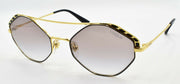 1-Vogue VO4134S 280/8E Women's Sunglasses Hexagonal Black & Gold / Grey Gradient-8056597067461-IKSpecs