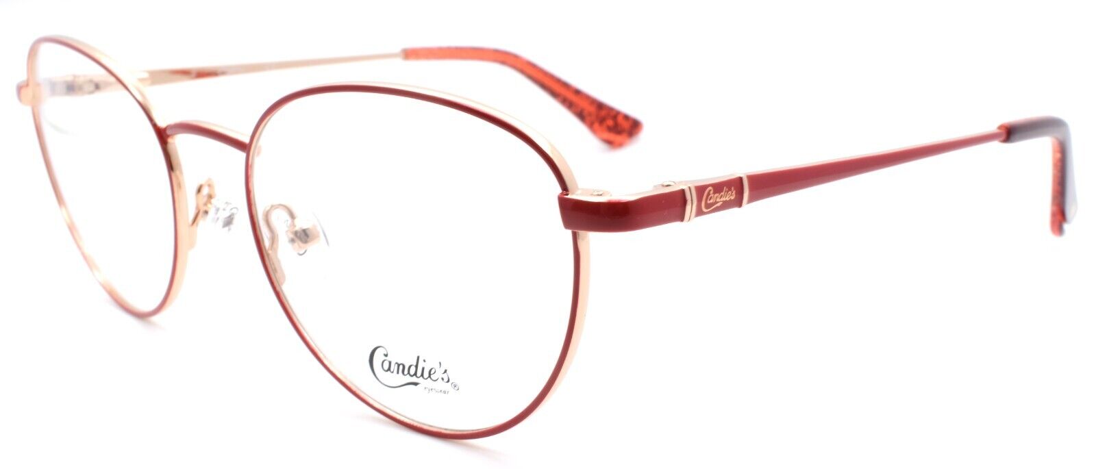1-Candies CA0168 066 Women's Eyeglasses Frames 50-18-135 Shiny Red-889214032713-IKSpecs