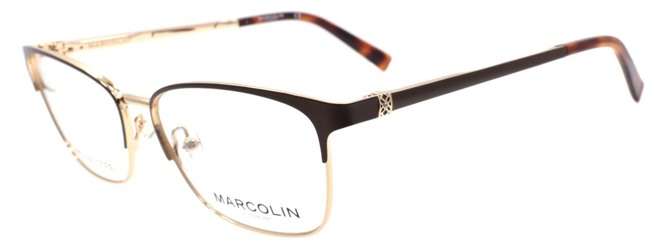 Marcolin MA5029 049 Women's Eyeglasses Frames 53-15-140 Matte Dark Brown