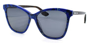 1-McQ Alexander McQueen MQ0061S 004 Women's Sunglasses Blue & Black / Blue Lens-889652064178-IKSpecs