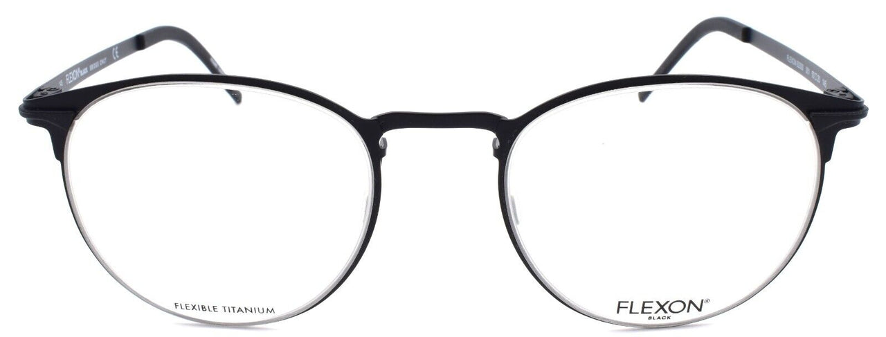 2-Flexon B2000 001 Men's Eyeglasses Black 50-20-145 Flexible Titanium-883900203210-IKSpecs