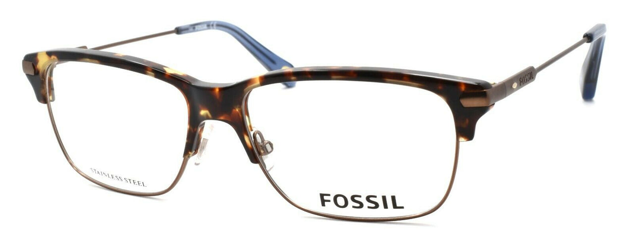 1-Fossil FOS 6056 OIS Men's Eyeglasses Frames 53-15-145 Matte Brown / Havana +CASE-762753386458-IKSpecs
