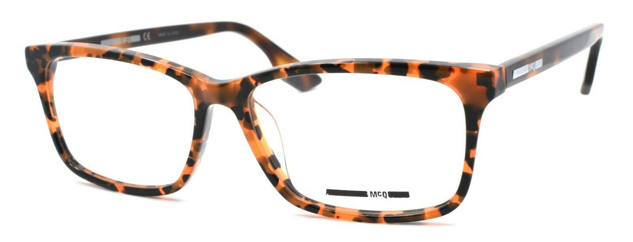 1-McQ Alexander McQueen MQ0064OA 004 Unisex Eyeglasses Frames 56-15-150 Havana-889652064437-IKSpecs
